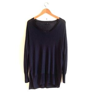MANGO BASICS - Navy Lightweight Knit Sweater!